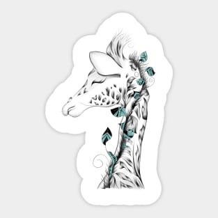 Poetic Giraffe Sticker